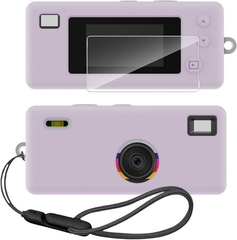 حافظة من السيليكون لسلسلة مفاتيح Kodak CHARMERA الرقمية مع واقي شاشة وحبل لملحقات سلسلة مفاتيح Kodak CHARMERA - (شفاف) in Saudi Arabia