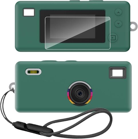 حافظة من السيليكون لسلسلة مفاتيح Kodak CHARMERA الرقمية مع واقي شاشة وحبل لملحقات سلسلة مفاتيح Kodak CHARMERA - (شفاف) in Saudi Arabia