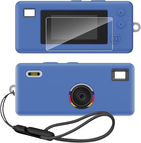حافظة من السيليكون لسلسلة مفاتيح Kodak CHARMERA الرقمية مع واقي شاشة وحبل لملحقات سلسلة مفاتيح Kodak CHARMERA - (شفاف) in Saudi Arabia