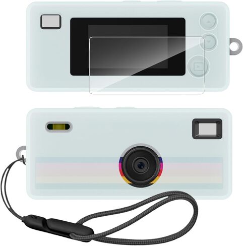 حافظة من السيليكون لسلسلة مفاتيح Kodak CHARMERA الرقمية مع واقي شاشة وحبل لملحقات سلسلة مفاتيح Kodak CHARMERA - (شفاف) in Saudi Arabia