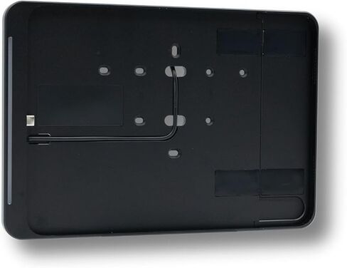 حامل جداري لجهاز iPad من الجيل العاشر من PoE Texas مع مؤشر حالة LED، شاشة عرض غرفة الاجتماعات والمكتب من الألومنيوم الأسود على سطح الكمبيوتر اللوحي مع تطبيق Dash - متوافق مع iPad 10 فقط in Kuwait