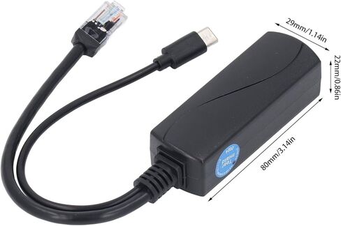 مقسم Gigabit Type C PoE 5V/4A، ومحول PoE إلى USB C، IEEE802.3af متوافق مع 10 100 1000 ميجابت في الثانية لـ Pi 5 5B، وكاميرات IP الأمنية والمزيد in Kuwait