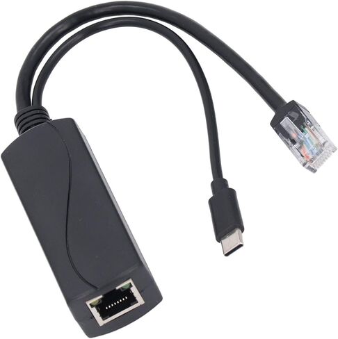 مقسم Gigabit Type C PoE 5V/4A، ومحول PoE إلى USB C، IEEE802.3af متوافق مع 10 100 1000 ميجابت في الثانية لـ Pi 5 5B، وكاميرات IP الأمنية والمزيد in Kuwait