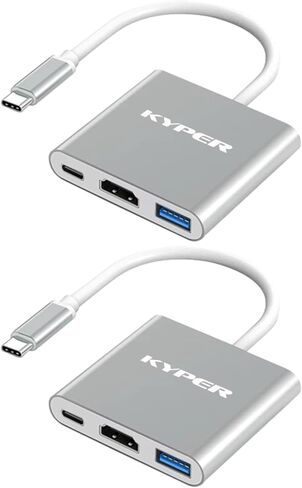 Kyper USKyper-994K (عبوة واحدة) محول USB C إلى HDMI، محول HDMI 4K إلى USB-C 100 وات PD & USB 3.0 محول AV رقمي متعدد المنافذ in Kuwait