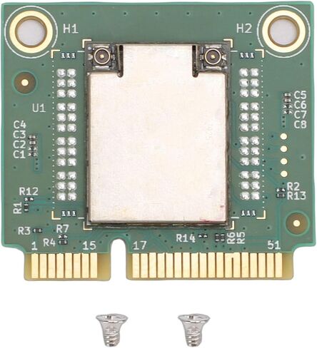 بطاقة Mini PCI E WiFi 7، محول الشبكة اللاسلكية MT7925 3 Band 5400Mbps مع موصلات مزدوجة، لأجهزة الكمبيوتر المحمول 10 11 in Kuwait