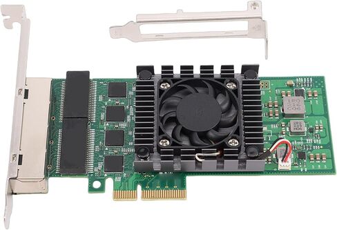 بطاقة شبكة جيجابت إيثرنت، بطاقة PCI Express X4 NIC مع 4 منافذ RJ45 ومؤشرات LED، لأجهزة الكمبيوتر المكتبية والخوادم وأجهزة الكمبيوتر الصناعية in Kuwait