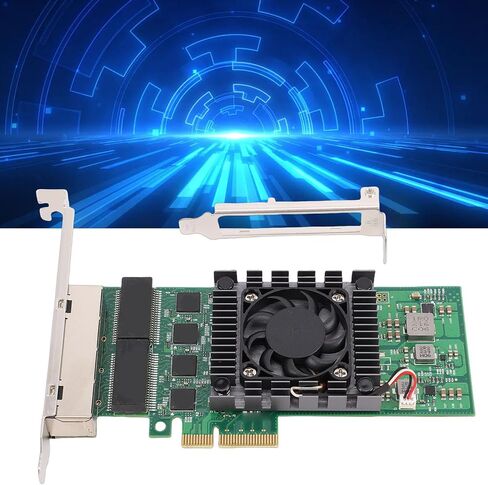 بطاقة شبكة جيجابت إيثرنت، بطاقة PCI Express X4 NIC مع 4 منافذ RJ45 ومؤشرات LED، لأجهزة الكمبيوتر المكتبية والخوادم وأجهزة الكمبيوتر الصناعية in Kuwait