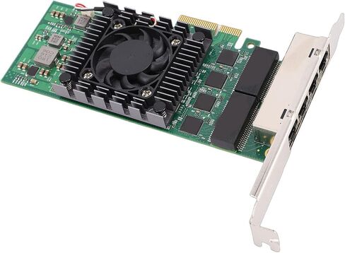 بطاقة شبكة جيجابت إيثرنت، بطاقة PCI Express X4 NIC مع 4 منافذ RJ45 ومؤشرات LED، لأجهزة الكمبيوتر المكتبية والخوادم وأجهزة الكمبيوتر الصناعية in Kuwait