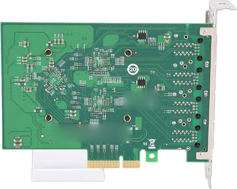 بطاقة شبكة PCIe ذات 8 منافذ جيجابت إيثرنت، شريحة 1350AM4 مدعومة، مع مشتتات حرارية من الألومنيوم، لأجهزة ألعاب محطات العمل والخوادم in Kuwait