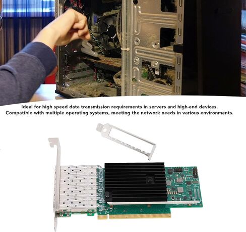 GOWENIC 25G Ethernet Network Card, Technology, Stable and Efficient Network Connection, with Low Profile Stand, for Wins 10 11 in Saudi Arabia