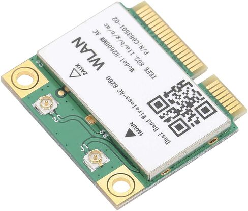 بطاقة شبكة WiFi بسرعة 867 ميجا بت في الثانية 802.11ac 4.2 Mini PCIE، هيكل مستقر، أداء ممتاز، عمر خدمة طويل، DualBand Mini PCI E، مدمج 4.2 in Kuwait