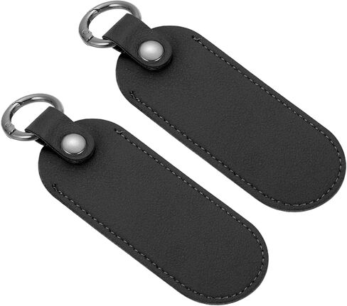 MECCANIXITY 2 Pcs Leather USB Flash Drive Holder,Keychain Holder 5"x1.7" Portable Storage USB Case Protective Carrying Case with Keychain for Flash Drive,Blue in Saudi Arabia
