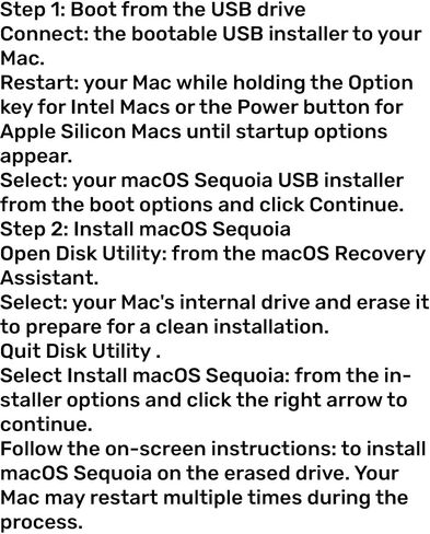 محرك أقراص فلاش قابل للتشغيل بسعة 64 جيجابايت، MacOs Sequoia، Office 2024 in Kuwait