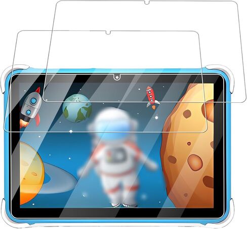 واقي شاشة لجهاز Moonka MID-1015T Android 14 للأطفال مقاس 10 بوصة، طبقة زجاجية مقواة مضادة للخدش 9H سهلة التركيب، بدون فقاعات، عبوتان in Kuwait