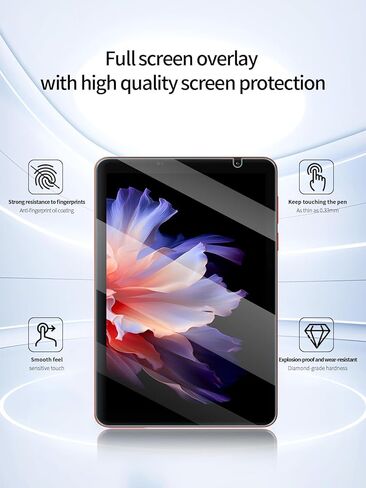 واقي شاشة لجهاز Blackview ZENO 1 Tablet 8 بوصات Android، مضاد للخدش 9H صلابة اللمس الحساسة 2.5D حواف مستديرة خالية من الفقاعات سهلة التركيب، عبوتان. in Kuwait