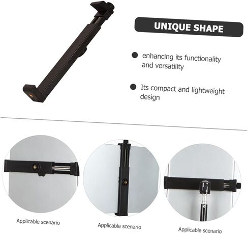 TEHAUX Tablet Holder Tripod Mount Adapter for Tablets Portable Clamp for Stable Viewing for Travel and Office Use Secure Design Prevents Accidental Slips in Saudi Arabia