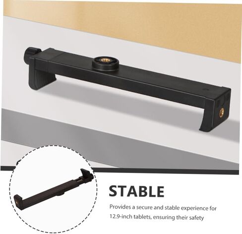 TEHAUX Tablet Holder Tripod Mount Adapter for Tablets Portable Clamp for Stable Viewing for Travel and Office Use Secure Design Prevents Accidental Slips in Saudi Arabia