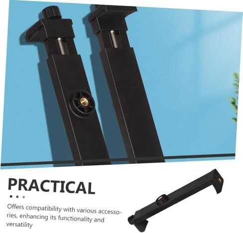 TEHAUX Tablet Holder Tripod Mount Adapter for Tablets Portable Clamp for Stable Viewing for Travel and Office Use Secure Design Prevents Accidental Slips in Saudi Arabia