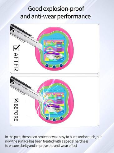 واقي شاشة لـ Tamagotchi Uni، طبقة ناعمة مقاومة للخدش عالية الدقة، حماية كاملة للشاشة، شفاف عالي الدقة، خالٍ من الفقاعات مع مجموعة تركيب سهلة، 3 عبوات. in Kuwait