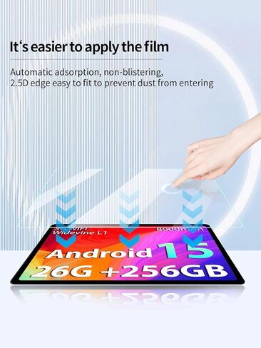 واقي شاشة لجهاز PYNAREL P60 Android 15 مقاس 10 بوصة، مضاد للخدش 9H حساس للمس، حواف مستديرة 2.5D خالية من الفقاعات، سهل التركيب، عبوتان. in Kuwait