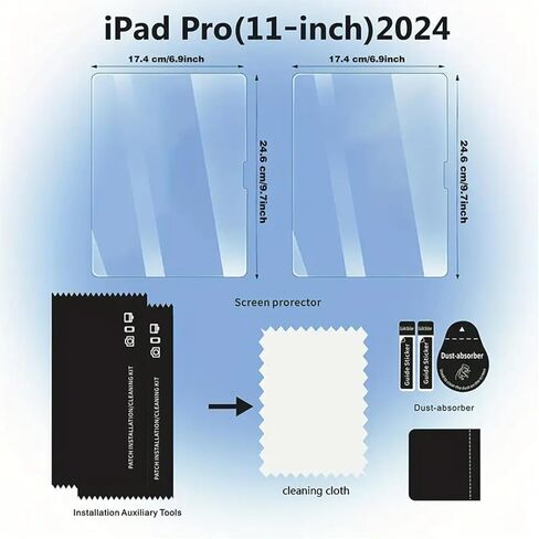 تصميم لجهاز Apple iPad MINI 4/5 (Not mini 1/2/3/6) واقي شاشة من الزجاج المقوى، مضاد للخدش، خالٍ من الفقاعات، عالي الوضوح (عبوة من قطعتين) in Saudi Arabia