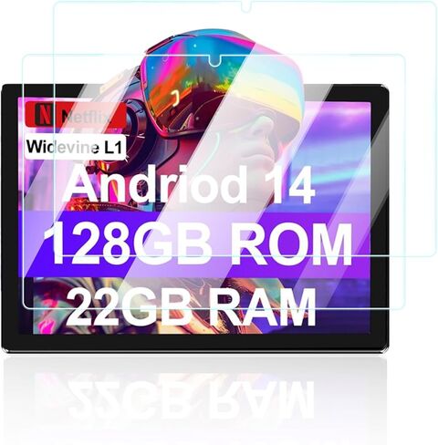 واقي شاشة لجهاز ZIOVO Z168 Android 14 Tablet 10.1 بوصة 2024 جديد، مضاد للخدش 9H صلابة اللمس حساس 2.5D حواف مستديرة خالية من الفقاعات، سهل التركيب، عبوتان. in Kuwait