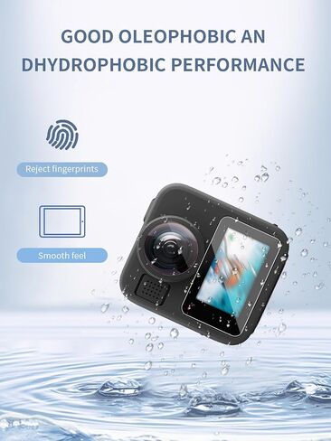 [عبوة من 3 قطع] لفيلم شاشة من الزجاج المقوى GoPro Max2 Canera وفيلم واقي عدسة TPU، واقي شاشة لـ GoPro Max 2، مضاد للخدش وحساس in Kuwait