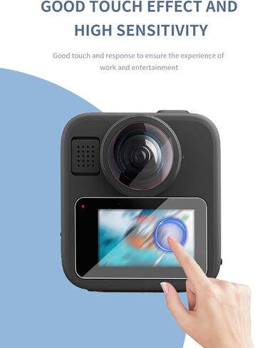 [عبوة من 3 قطع] لفيلم شاشة من الزجاج المقوى GoPro Max2 Canera وفيلم واقي عدسة TPU، واقي شاشة لـ GoPro Max 2، مضاد للخدش وحساس in Kuwait