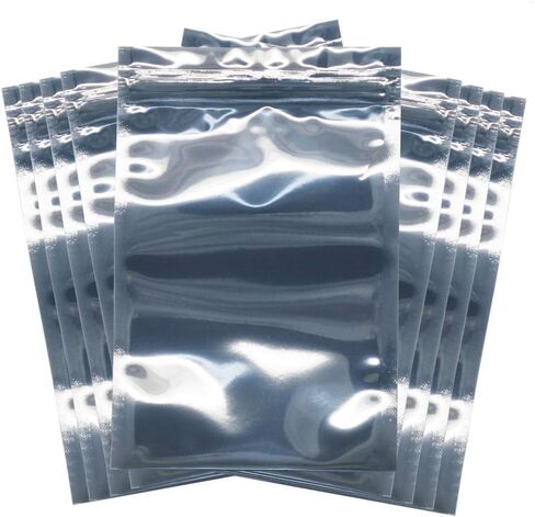 100 Pcs Antistatic Bag (10x15cm/ 4 X 6 inches) Resealable for 2.5 Inch SSD HDD and Electronic Device Anti Static Bag in Saudi Arabia