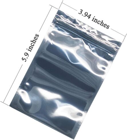 100 Pcs Antistatic Bag (10x15cm/ 4 X 6 inches) Resealable for 2.5 Inch SSD HDD and Electronic Device Anti Static Bag in Saudi Arabia