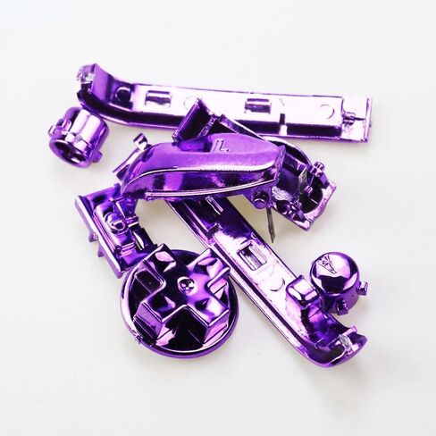 Chrome Buttons Power ON Off Key Keypads for Gameboy Advance GBA L R A B Direction D-Pads Button (Chrome Purple) in Saudi Arabia