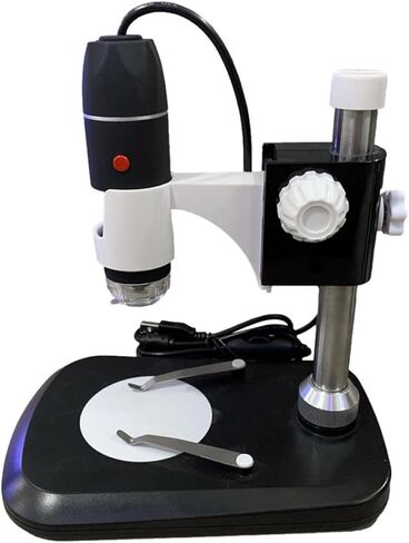 Kisangel Portable Electron Microscope with LED Light USB Magnifying Tool for Jewelry Currency Circuit Board Inspection Industrial Testing and Educational Use Black Design in Saudi Arabia
