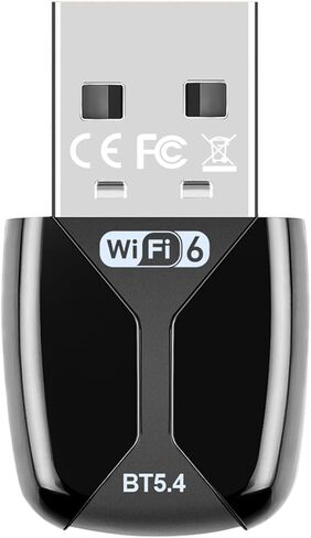 محول USB AX900 WiFi 6 مع محول Bluetooth5.4 WiFi للكمبيوتر المكتبي والكمبيوتر المحمول، بطاقة WiFi مزدوجة النطاق 2.4 جيجا/5 جيجا هرتز مع MU-MIMO وOFDMA، تدعم Windows 11/10/7 in Kuwait