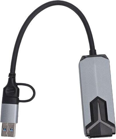 محول إيثرنت USB من النوع C إلى 2.5 جيجا، سرعة شبكة جيجابت 2500 ميجا بت في الثانية RJ45 مع اتصال مستقر واستهلاك منخفض للطاقة، لأجهزة الكمبيوتر المحمول USB C 10 11 OS X in Saudi Arabia