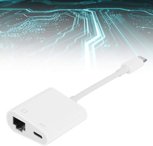 Qiilu USB C to Ethernet Adapter for Card Converter - TypeC Wired Network Solution for and Performance in Saudi Arabia
