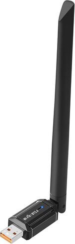Gallays AX900 WiFi 6 مع محول Bluetooth 5.4 USB WiFi للكمبيوتر المكتبي والكمبيوتر المحمول، بطاقة لاسلكية مزدوجة النطاق، هوائيات كسب عالية 5dBi، بدون سائق، متوافق مع Windows 11/10/7 in Kuwait