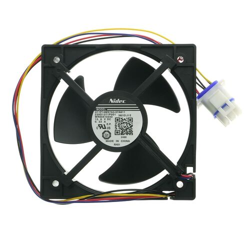 WR60X10340 Refrigerator Freezer Evaporator Fan Motor Compatible with GE Models CFE28TP2MBS1 CFE28TP4MBW2 CFE28TSHDSS CWE23SP4MDW2 | Replaces WR60X25858 AP6891698 PS12727431 13.6V 0.23A 4.4x4.4 Inch in Saudi Arabia