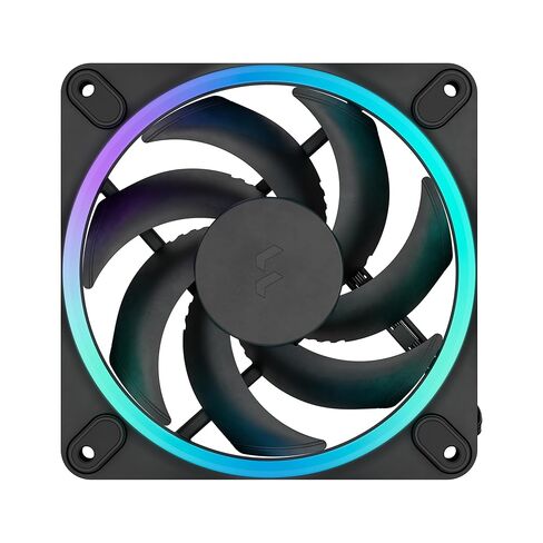 Fractal Design Momentum 12 RGB-Silent PC Case Fan-120 mm-ARGB Gen2-16 LEDs-Liquid Crystal Polymer LCP blades-FDB Fluid Dynamic Bearing-Cooling Performance-Powerful Airflow-Quiet Operation-Black-3 pack in Saudi Arabia