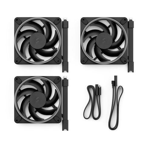 Fractal Design Momentum 12 RGB-Silent PC Case Fan-120 mm-ARGB Gen2-16 LEDs-Liquid Crystal Polymer LCP blades-FDB Fluid Dynamic Bearing-Cooling Performance-Powerful Airflow-Quiet Operation-Black-3 pack in Saudi Arabia