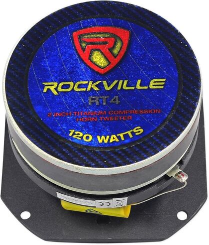 Rockville CH102SP Bundle: Chuchero Audio Enclosure Box, (2) RXM88 8 in Mid Bass Drivers, (2) RT4 3 in Tweeters, Kevlar Cone, Titanium Compression Horn, 5 Items in Saudi Arabia