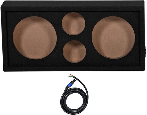 Rockville CH102SP Bundle: Chuchero Audio Enclosure Box, (2) RXM88 8 in Mid Bass Drivers, (2) RT4 3 in Tweeters, Kevlar Cone, Titanium Compression Horn, 5 Items in Saudi Arabia