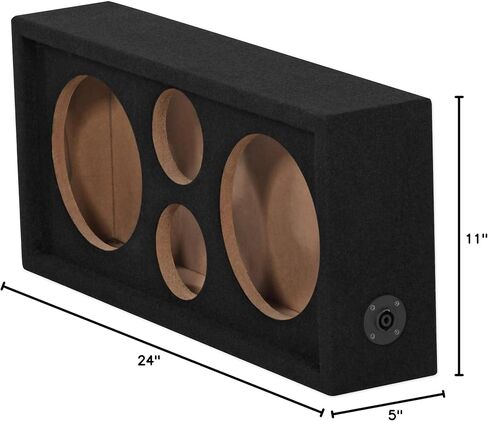 Rockville CH102SP Bundle: Chuchero Audio Enclosure Box, (2) RXM88 8 in Mid Bass Drivers, (2) RT4 3 in Tweeters, Kevlar Cone, Titanium Compression Horn, 5 Items in Saudi Arabia