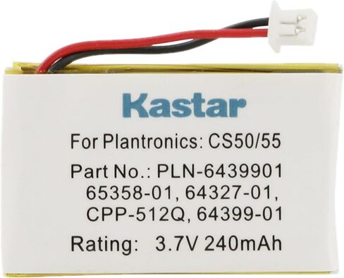 Kastar 2-Pack استبدال البطارية للرافع HL10 Savi 410 Savi 420 Savi 710 Savi 720 Savi Office WH300 Savi Office WH350 Supra Plus سماعات الرأس اللاسلكية C W710 W720 WO300 WO350 in Kuwait