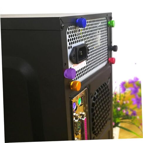 BESPORTBLE 10pcs Purple Aluminum Alloy Knurled Thumbscrews Computer Chassis Fixing Screws DIY Replacement for PC Case Assembly and Maintenance in Kuwait