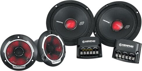 ممفيس زوج صوتي SRXP62CV2 SRX Pro 6.5 بوصة 250 واط مكبرات صوت للسيارة مع LED in Kuwait