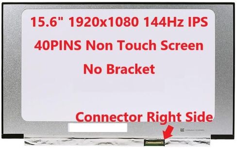 New LCD Replacement Screen FHD 1920x1080 (Non Touch) 15.6 Inch 144Hz IPS 40 Pin Matte for ASUS TUF Gaming FX506LI-BI5N5 FX506 for Laptop/Display/Screen/LCD Application in Saudi Arabia