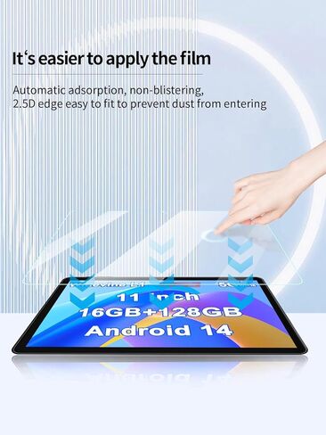 واقي شاشة لجهاز Aheadthink AHP12 اللوحي مقاس 11 بوصة Android 14 Tablet، UYRUREL مضاد للخدش 9H صلابة اللمس الحساسة 2.5D حواف مستديرة خالية من الفقاعات سهلة التركيب، عبوتان. in Kuwait