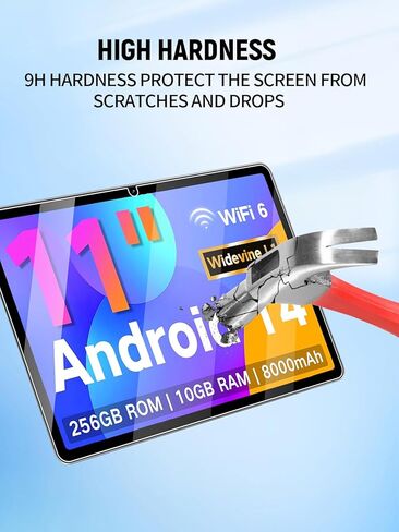 واقي شاشة لجهاز JUNYANG Q16W Android اللوحي مقاس 11 بوصة، طبقة زجاجية مقواة مضادة للخدش 9H سهلة التركيب، بدون فقاعات، عبوتان in Kuwait