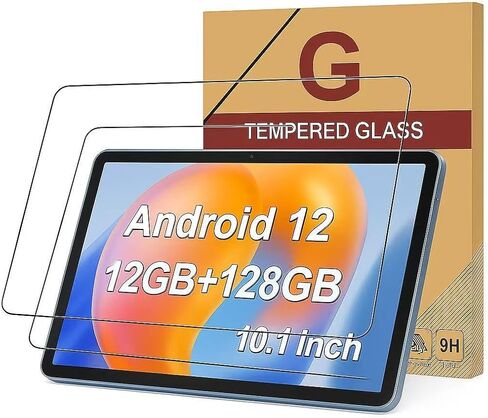 عبوتان لجهاز Urao C107 Android 14 Tablet 10.1 بوصة، واقي شاشة من الزجاج المقوى المقاوم للخدش 9H خالٍ من الفقاعات لجهاز ZOFYWNAS 10 بوصة/Higrace c107/Freeski 10.1 بوصة للكمبيوتر اللوحي in Kuwait