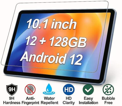 عبوتان لجهاز Urao C107 Android 14 Tablet 10.1 بوصة، واقي شاشة من الزجاج المقوى المقاوم للخدش 9H خالٍ من الفقاعات لجهاز ZOFYWNAS 10 بوصة/Higrace c107/Freeski 10.1 بوصة للكمبيوتر اللوحي in Kuwait